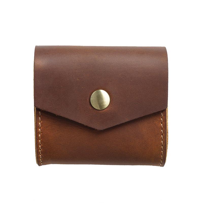 小銭入れ ユニセックス 本革 牛革 ミニ コインケース イヤホンポーチ ケーブル収納 小物入れ 手作り レ..