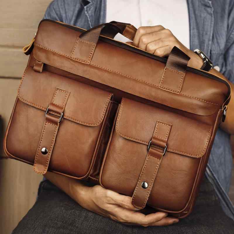 ビジネスバッグ 男性用 牛革 本革 上質 ブリーフケース ショルダーバッグ 斜め掛けバッグ 手提げ 通勤 ..