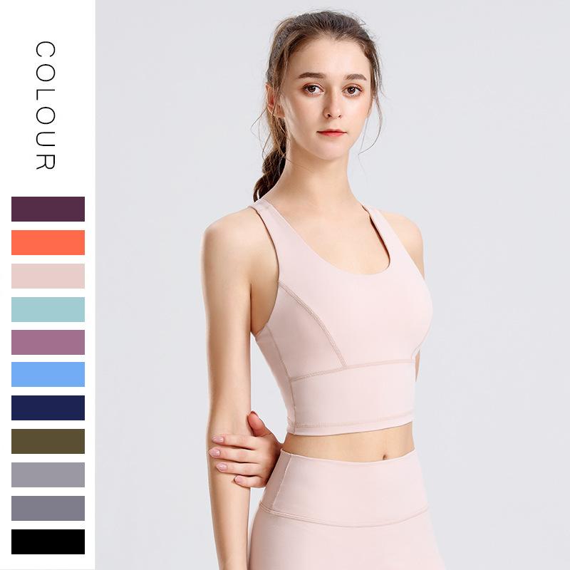 スポーツブラ レディース 揺れない 高強度サポート ノンワイヤー Yバック ヨガ ランニング ジョギング フィットネス ジム トレーニング ブラトップ 素肌感 ストレスフリー 吸汗速乾 伸縮性 ナイロン混 バックデザイン