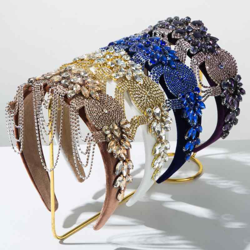 ヘアアクセサリー レディース カチューシャ ベルベット ラインストーン タッセル 韓国風 高品質 ライトラグジュアリー エレガント 上品 きらめく 華やか 豪華 パーティー 結婚式 二次会 披露宴 発表会 普段使い 髪飾り