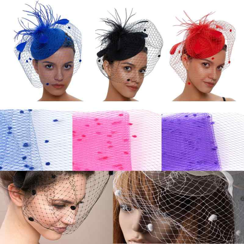 ウェディングベール 花嫁用 ヘッドドレス 菱形 大網目 チュール メッシュ フェイスベール 結婚式 披露宴 前撮り 上品 エレガント