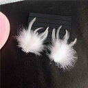 ヘアアクセサリー レディース ホワイト 羽毛 フェザー ボヘミアン風 旅行 写真撮影 ヘアクリップ 髪留め ヘッドドレス 髪飾り ウェディング イベント パーテ...