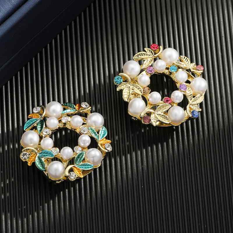 ブローチ レディース 多機能 2WAY スカーフクリップ ショールクリップ 小判スカーフリング 高級感 合金..