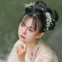 ヘアクリップ レディース スズラン 花 パール 髪飾り 和風 レトロ アンティーク 高級感 後頭部 サイド 浴衣 着物 袴 女性用 ヘアアクセサリー 上品