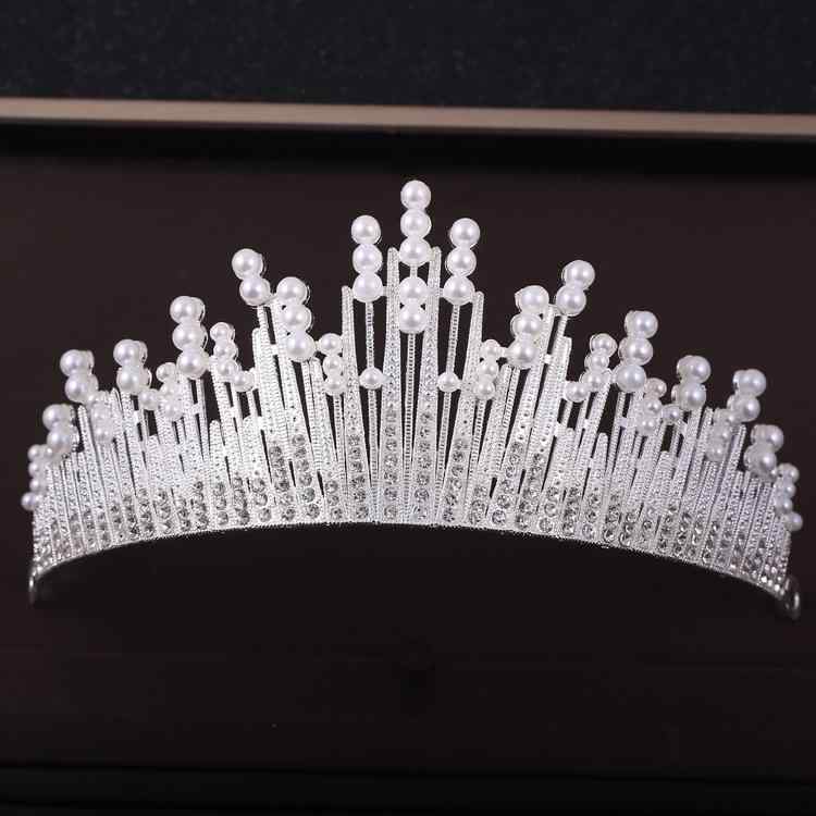 ヘッドドレス レディース 結婚式 花嫁 ウェディング ブライダル 大型 王冠 バロック調 ラインストーン ..