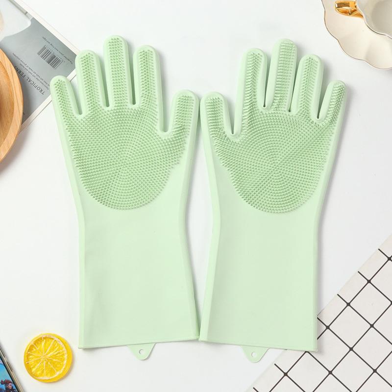 ゴム手袋 シリコン キッチン 水仕事 家事 掃除 耐熱 断熱 高温対応 保護グローブ 食品用 丈夫 滑り止め..