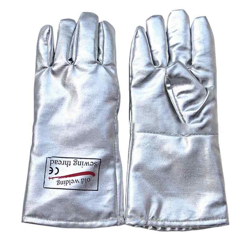 手袋 アルミ箔 ケブラー 耐熱300度 断熱 防火 消防 災害救助 緊急時対応 オーブン 製鉄 冶金 鍛造 溶接..