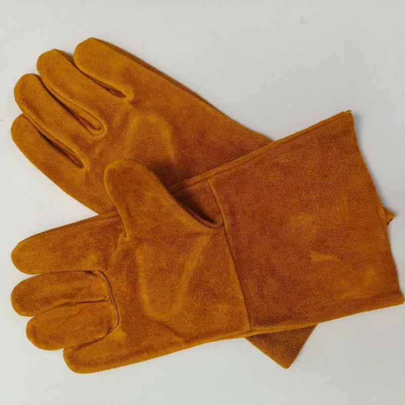 作業用手袋 溶接用グローブ 牛革 本革製 ショート丈 断熱 耐熱 耐摩耗性 高温作業 溶接工 プロ用 安全..