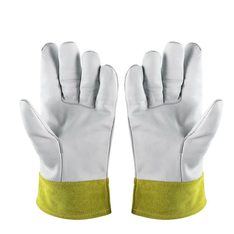 手袋 羊革 シープスキン 溶接作業 運搬作業 機械加工 自動車製造 耐熱 耐摩耗 通気性 安全保護 作業用..