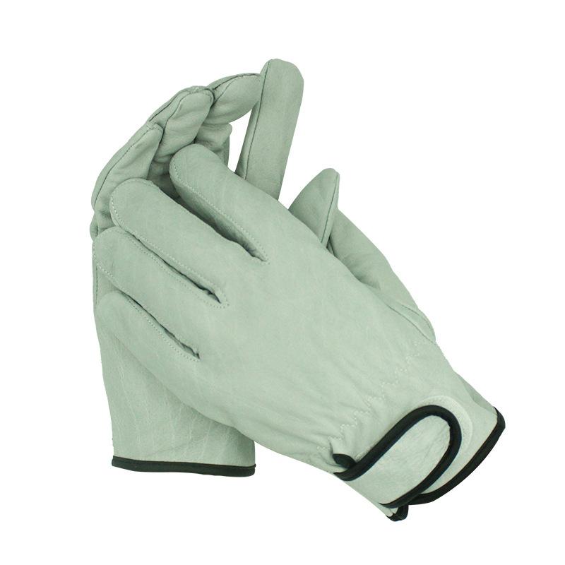 手袋 溶接作業用 作業用 豚革 牛革 ショート丈 防水 突き刺し防止 耐熱 厚手 柔らかな 耐摩耗 高耐久 ..