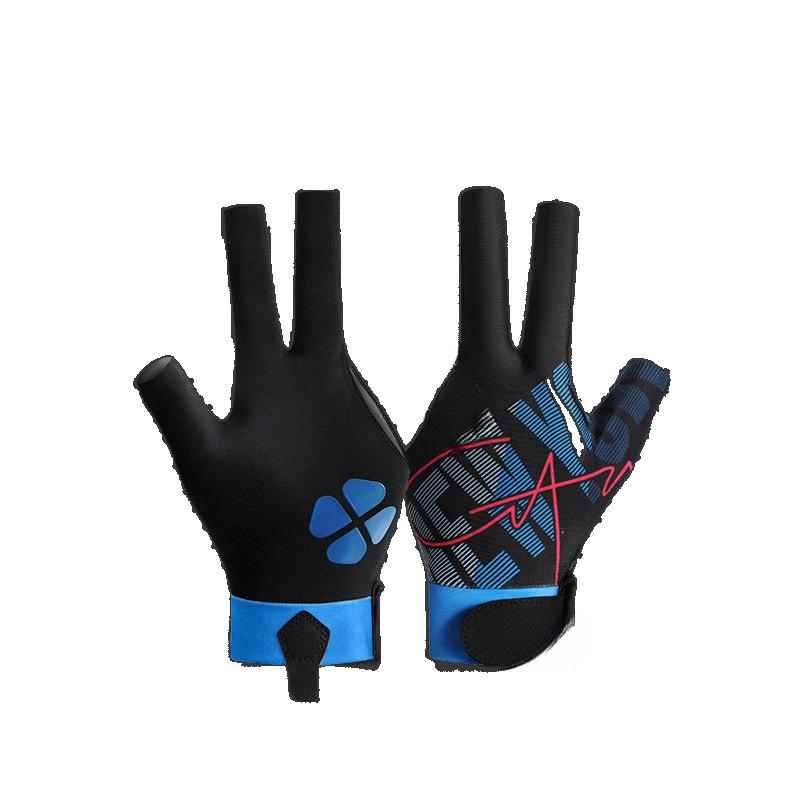 ビリヤード グローブ スヌーカー用 高弾性 ストレッチ 通気性 吸湿速乾 軽量 薄手 3本指出し 指なし 滑..