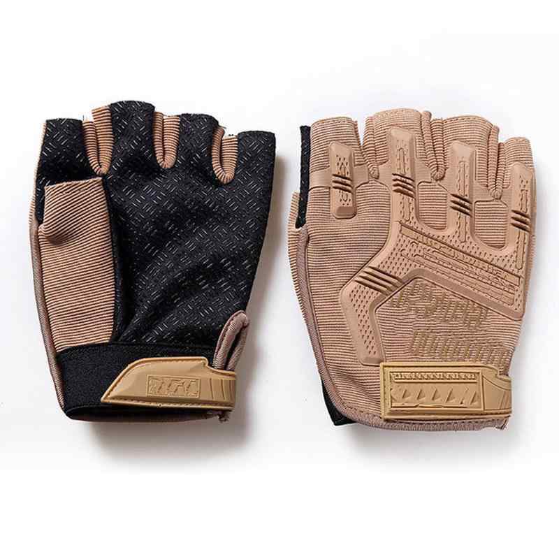 サイクリンググローブ メンズ 男性用 ハーフフィンガー 指なし アウトドア スポーツ ミリタリー 戦術 ..