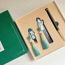 文房具 雅風 クラシックデザイン 3点セット しおり ペン USBメモリ 高級感 真鍮 紫檀 デスク用品 書斎 オフィス おしゃれ