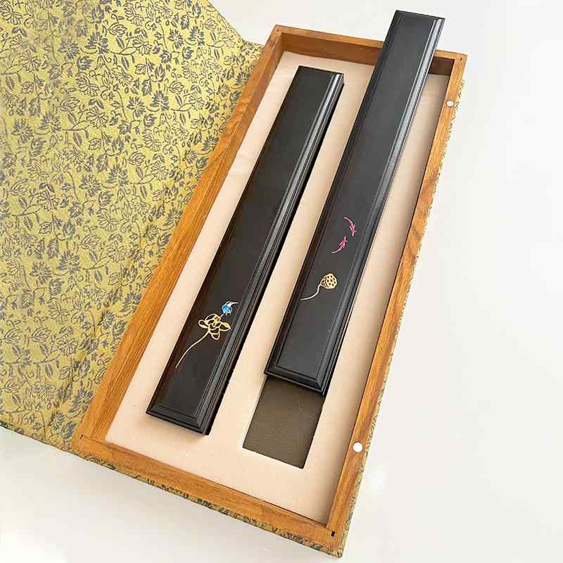 文鎮 紫光檀 木製 銘木 高級 天然木 重厚感 工芸品 書道 習字 書画 水墨画 紙押さえ デスク 書斎 オフィス ペア インテリア 和モダン シンプル 上品