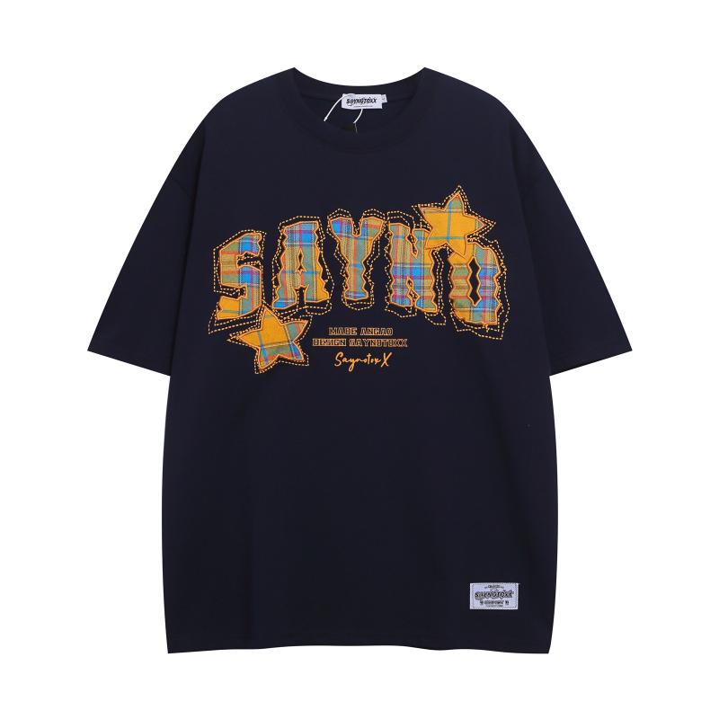 Tシャツ メンズ レディース 男女兼用 カップル オーバーサイズ ゆったり 半袖 クルーネック アルファベ..