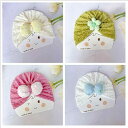 ベビー帽子 女の子 新生児 赤ちゃん用 春夏 薄手 やわらかい ポコポコ 立体感 花柄 ポリエステル素材 頭部保護 ターバン風 ニット帽 普段使い お出かけ かわいい