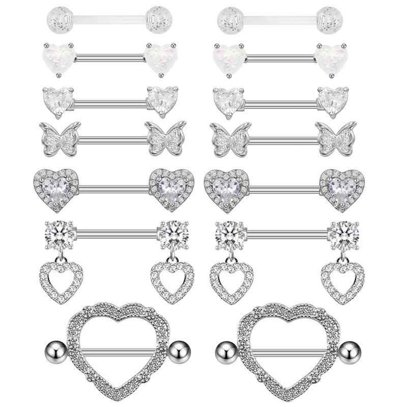 へそピアス ユニセックス ボディピアス ハート型 シンプル おしゃれ 日常使い セット 高級感 亜鉛合金 ..