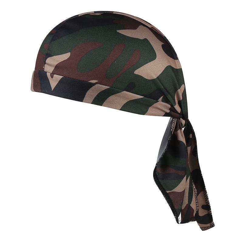 帽子 男女兼用 ユニセックス 迷彩柄 バンダナキャップ ターバンキャップ 海賊帽 アウトドア スポーツ ..