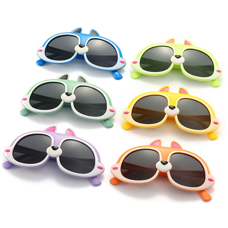 サングラス キッズ 男の子 女の子 小学生 偏光 UVカット かわいい キャラクター 変形フレーム 日よけ アウトドア レジャー 普段使い