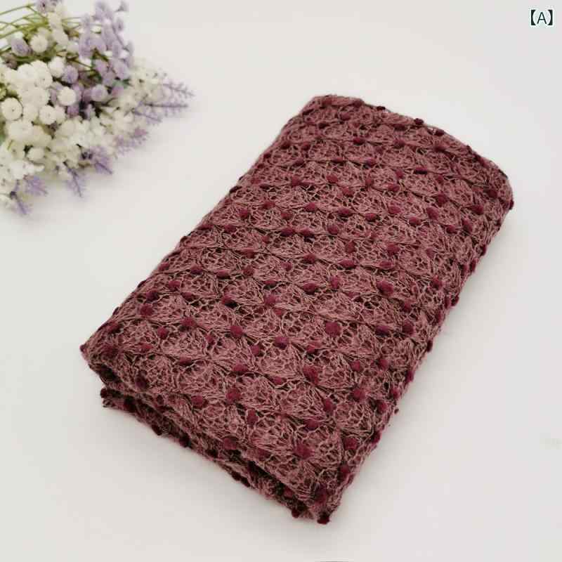 新生児 ベビー 赤ちゃん 撮影用 衣装 おくるみ ラップ ニット コットン ドット柄 カラフル パープル グリーン ブラウン ベージュ ピンク グレー 男女兼用 記念写真