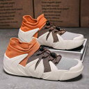スニーカー メンズ 男性用 ダッドシューズ 春夏 大きいサイズ 通気性 メッシュ 靴 ソックスタイプ 厚底 カジュアル スポーツ ハイキング グリーン ブラック オレンジ