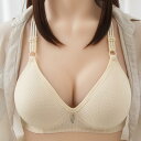 ブラジャー レディース ミドルエイジ 女性用 綿 ノンワイヤー 薄手モールドカップ 脇高 サイドすっきり 寄せ上げ 自然なフィット感 シンプル 無地 快適 デイリーユース 3/4カップ 婦人 吸汗 コットン(x2)