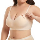 授乳ブラジャー マタニティブラ 妊婦用 ノンワイヤー 薄手 大きいサイズ グラマーサイズ スムース 肌に優しい 伸縮性 フィット感 春夏 ナイロン ポリウレタン ブラック ベージュ パープル(x2)