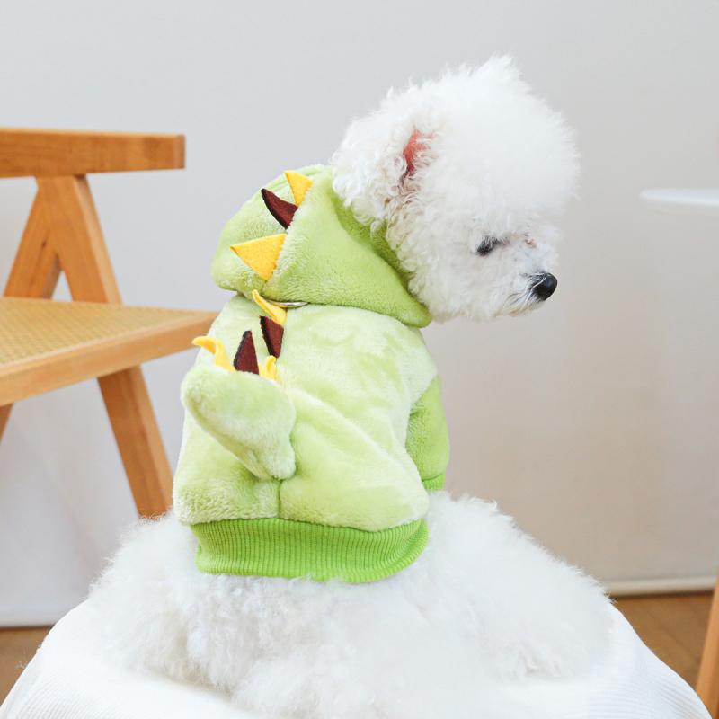 犬猫服 ドッグウェア キャットウェア ドリー 恐竜 変身 着ぐるみ コスプレ 衣装 ポリエステル 四脚 オ..