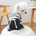 ペット用 オールインワン 犬 猫 四つ足 デニム ストライプ ストレッチ 全身つなぎ ドッグウェア ポリエステル カジュアル ボトムス