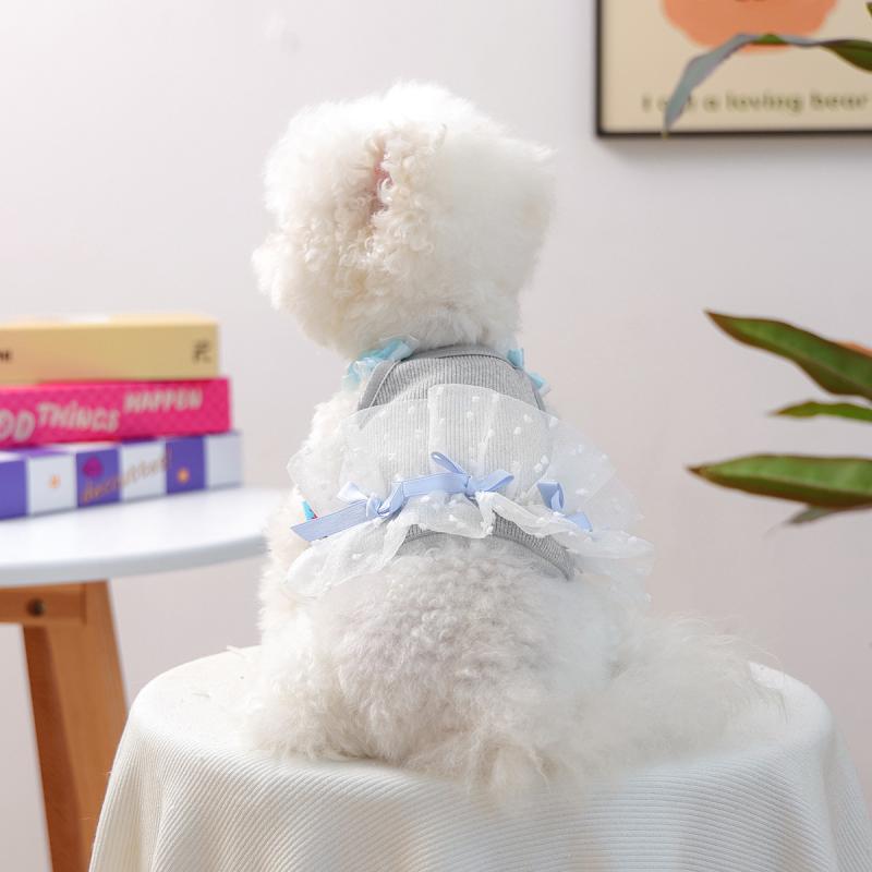 ペット服 小型犬 子犬用 春秋 保温性 快適 ポリエステル シャーベット素材 キャミソール タンクトップ ベスト ドッグウェア 猫服 お散歩 普段使い