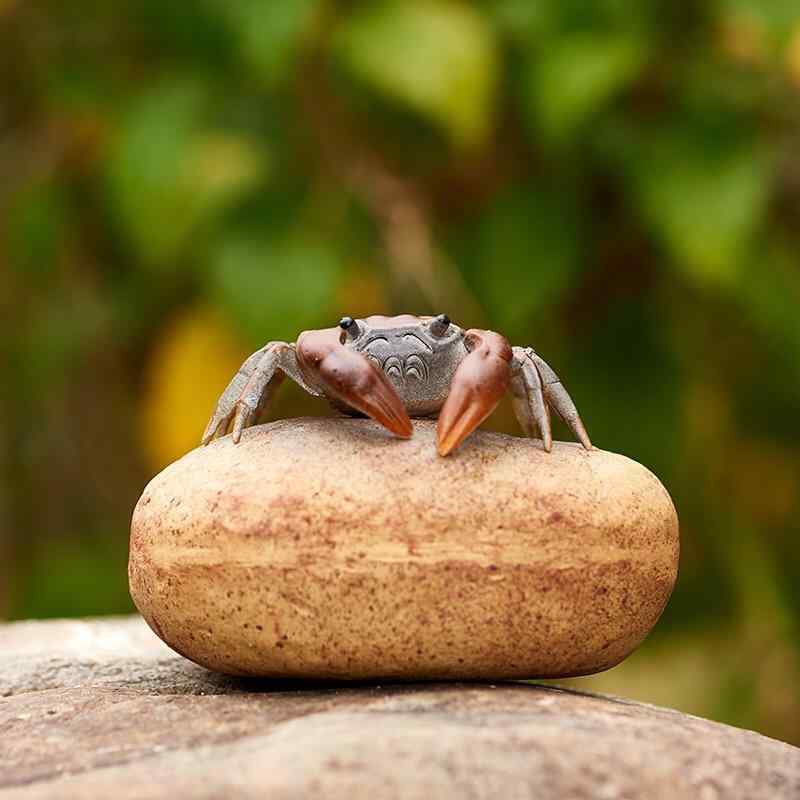 茶寵 紫砂土 宜興焼 カニ 湯変色 噴水 蓮の花 陶器製 工芸品 置物 茶道具 茶器 茶盤用 オブジェ 卓上飾..