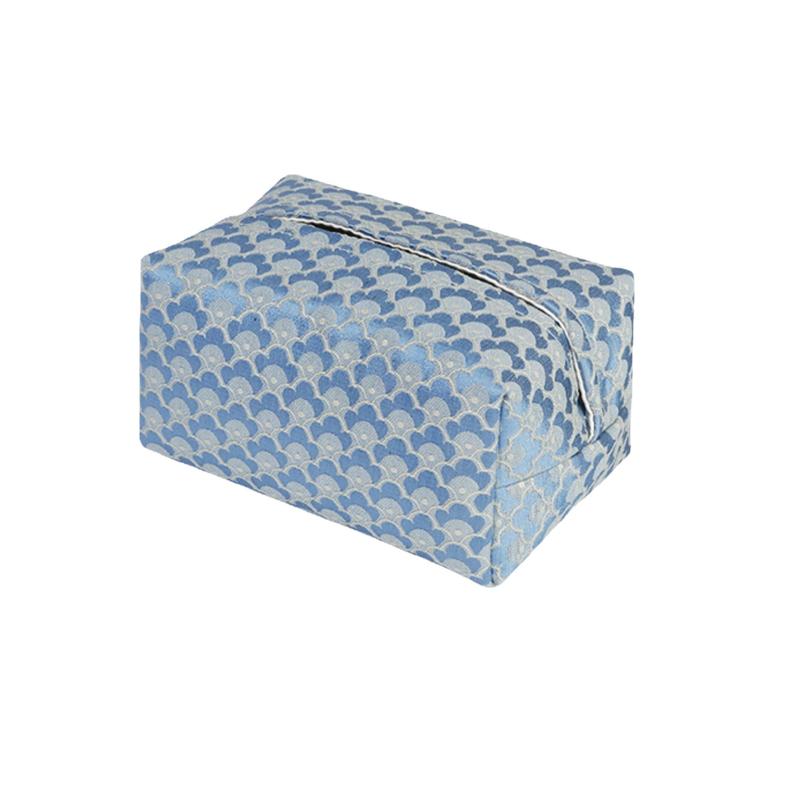 ティッシュケース 中国風 モダン 織物 織り柄 綿素材 布製 防塵 ホコリ対策 卓上収納 詰め替え用 リビ..