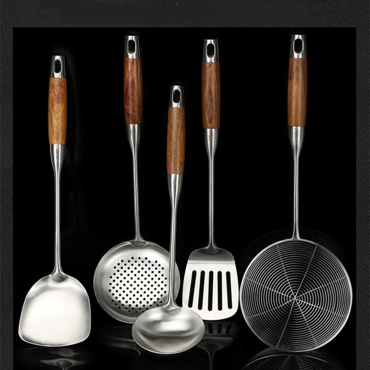 調理器具セット 304ステンレス フライ返し お玉 穴あきお玉 花梨木持ち手 家庭用 耐熱 高耐久 キッチン..