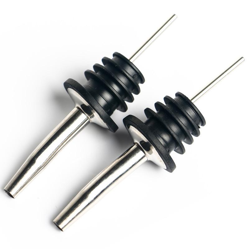 ワインポアラー ワイン栓 ステンレス ボトルストッパー 注ぎ口 オイルポアラー キャップ付き 一体型 密..