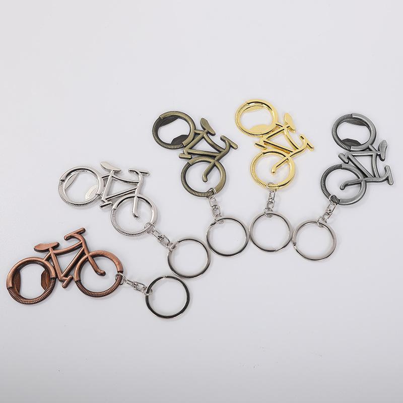 キーホルダー メンズ レディース ユニセックス 自転車モチーフ 栓抜き機能付き 亜鉛合金 メタル 個性的..