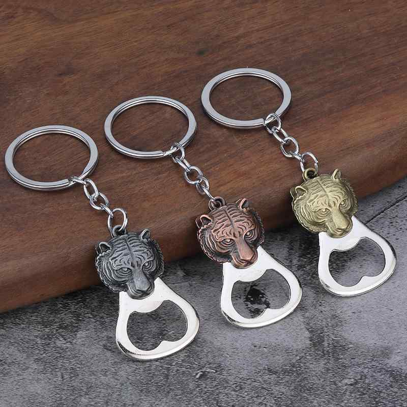 キーホルダー 栓抜き アニマルデザイン 動物型 亜鉛合金製 ユニーク おしゃれ バー 飲食店 業務用 家庭用 アンティークカラー レトロ 販促品 記念品(x2)