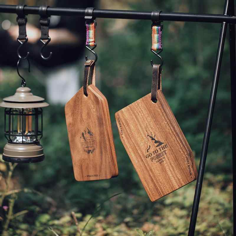 まな板 アカシア材 無垢材 アウトドア キャンプ 携帯用 ポータブル ミニサイズ 小型 フルーツ パン ブレッドボード 盛り付け プレート トレー