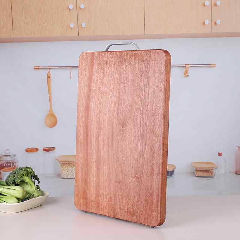 まな板 家庭用 キッチン調理用 防カビ 抗菌 両面 天然木 無垢材 一枚板 カーブ シルバーハンドル 滑り止め モダン シンプルデザイン スクエア型 フルーツ用