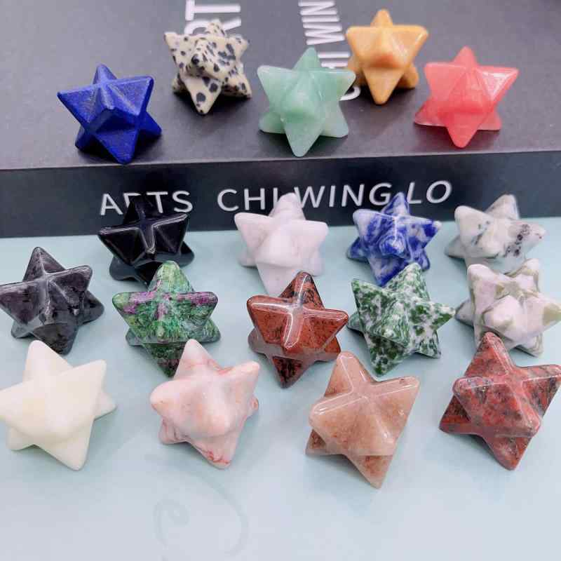 パワーストーン 天然水晶 六芒星 ダビデの星 メルカバスター 神聖幾何学 立体 ペンダント ネックレスチ..