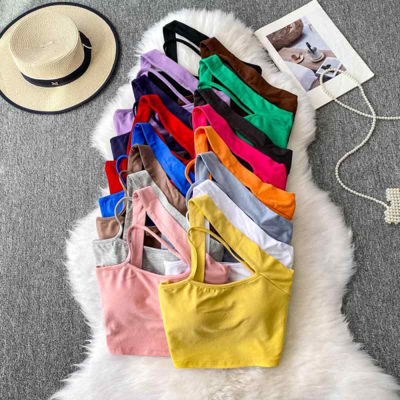 タンクトップ レディース 欧米風 大人セクシー 斜めネック オフショルダー ホルターネック カップ付き スリムフィット 細見え ショート丈 春夏