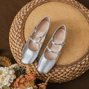 パンプス レディース マリジェーンシューズ シルバー 合成皮革 ダブルストラップ 太ヒール ラウンドトゥ ミドルヒール クラシック レトロ エレガント 上品 普...