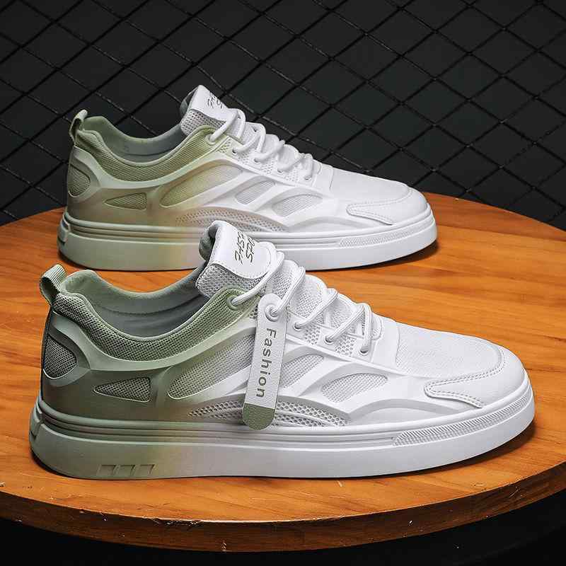 靴 シューズ メンズ スニーカー 男性用 春夏 軽量 通気性抜群 メッシュ素材 デッキシューズ 防臭加工 ローカット レースアップ カジュアル スポーツ 普段使い ホワイト ツートーン