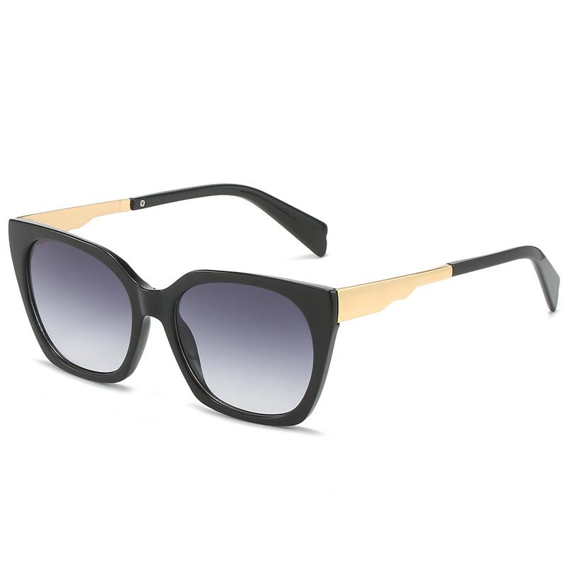 サングラス スクエア型 シンプル おしゃれ 欧米風 UV400 紫外線カット ストリートファッション カジュアル 普段使い ドライブ 旅行 アウトドア パーティー用 PC素材 プラスチック メタルフレーム