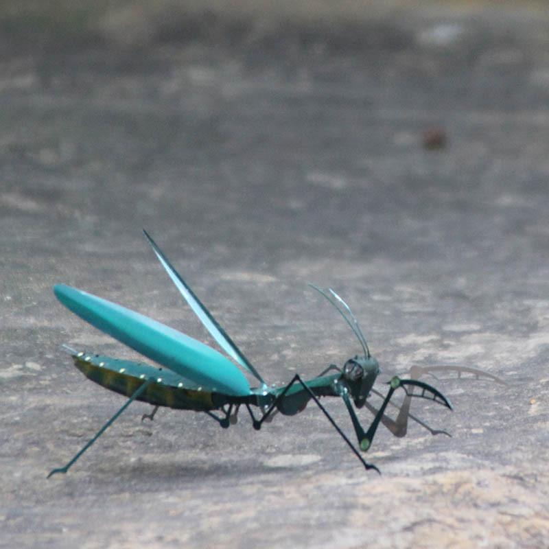 立体パズル ロボット昆虫 カマキリ フルメタル ステンレス製 DIY 組み立て式 接着剤不要 精密 3D モデ..