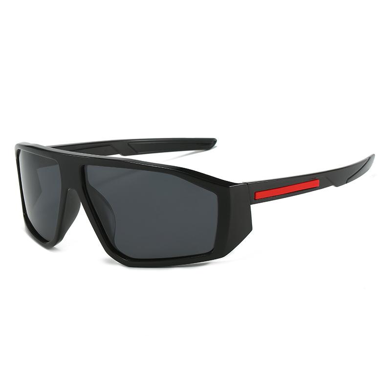 サングラス メンズ Y2Kスタイル スポーツ サイクリング ドライブ 釣り アウトドア UVカット 紫外線対策 ビッグフレーム スクエア 軽量 ポリカーボネート アイウェア