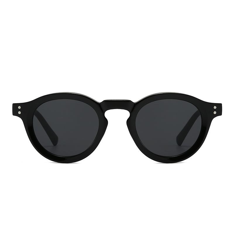 サングラス ユニセックス レトロ ラウンド クラシック 幾何学 シンプル ファッション アイウェア 偏光 UV400 ドライブ 旅行 普段使い カジュアル 通勤 パーティー PCフレーム ACレンズ ブラック グレー べっ甲