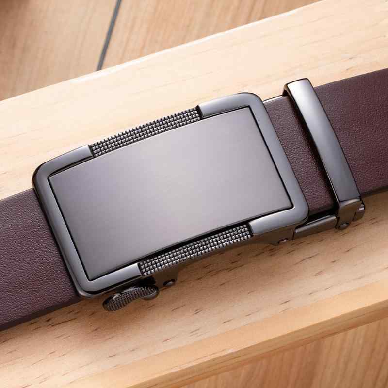 ベルト メンズ 牛革 本革 レザー オートロックバックル 大きいサイズ ロングサイズ 太め ライチ柄 クロ..