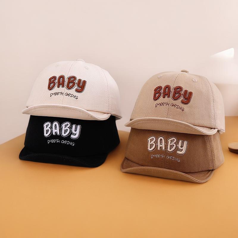 ベビー キャップ 男の子 女の子 乳幼児 野球帽 コットン カジュアル 日よけ 春秋 つば短め 防寒 おしゃれ かわいい ベージュ カーキ ブラウン グリーン ブラック
