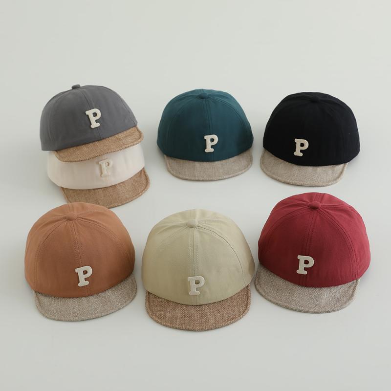 キャップ ベビー キッズ 子供 男の子 女の子 春秋 おしゃれ 韓国風 かわいい ソフトブリム ショートブ..