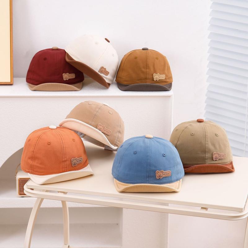 ベビー ベースボールキャップ 男の子 女の子 男女兼用 かわいい 綿100% 柔らかつば広 保温 日よけ 通年..